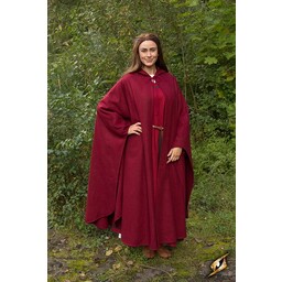 Wool travelers cloak red - Celtic Webmerchant