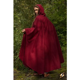 Wool travelers cloak red - Celtic Webmerchant