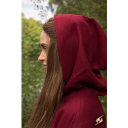 Wool travelers cloak red - Celtic Webmerchant