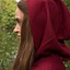 Wool travelers cloak red - Celtic Webmerchant