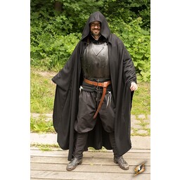 Wool travelers cloak, black - Celtic Webmerchant