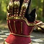 Luxurious hourglass gauntlets, red-gold - Celtic Webmerchant