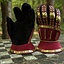 Luxuriöse Sanduhr gauntlets, rot-gold - Celtic Webmerchant