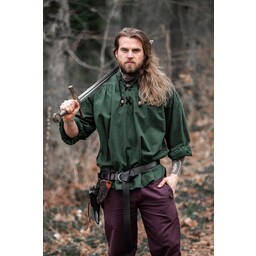 Camisa medieval Georg, verde - Celtic Webmerchant