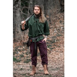 Camisa medieval Georg, verde - Celtic Webmerchant