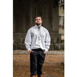 Camisa medieval dagwin, blanco - Celtic Webmerchant