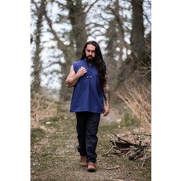 Chemise médiévale Louis, bleu - Celtic Webmerchant