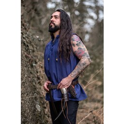 Camisa medieval Louis, azul - Celtic Webmerchant