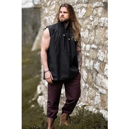 Camisa medieval Louis, negro - Celtic Webmerchant