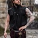 Leonardo Carbone Camisa medieval Louis, negro - Celtic Webmerchant