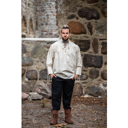 Camisa medieval Louis, crema - Celtic Webmerchant