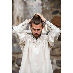 Camisa medieval Louis, crema - Celtic Webmerchant