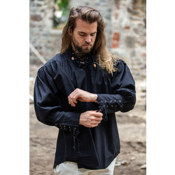 Medieval shirt Louis, black - Celtic Webmerchant