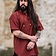 Leonardo Carbone Chemise médiévale avec manches courtes, rouge - Celtic Webmerchant
