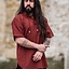 Middelalderlig skjorte med korte ærmer, rød - Celtic Webmerchant