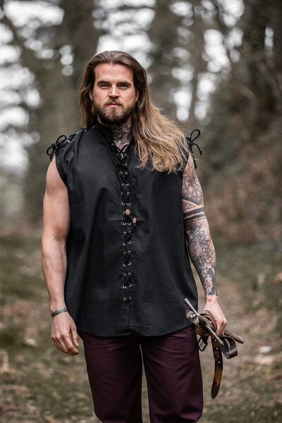 Camicia senza maniche Ott, nero - Celtic Webmerchant