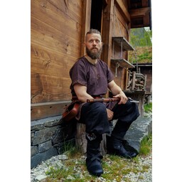 Short Viking tunic Harbard, brown - Celtic Webmerchant