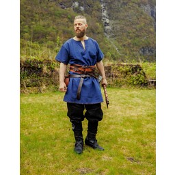 Kort viking tunika theobald, blå - Celtic Webmerchant