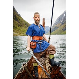 Tunique viking courte Theobald, bleu - Celtic Webmerchant
