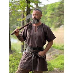 Tunique viking courte Theobald, marron - Celtic Webmerchant
