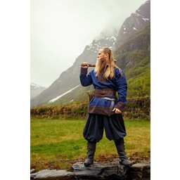 Tunique viking Roland, bleu foncé, laine - Celtic Webmerchant