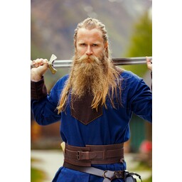 Túnica vikinga Roland, azul oscuro, lana - Celtic Webmerchant