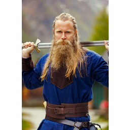 Tunique viking Roland, bleu foncé, laine - Celtic Webmerchant
