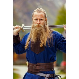Viking Tunic Roland, mörkblå, ull - Celtic Webmerchant