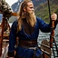 Túnica vikinga Roland, azul oscuro, lana - Celtic Webmerchant