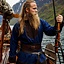 Tunik Viking Roland, ciemnoniebieski, wełna - Celtic Webmerchant