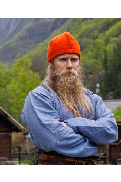 Cap vichingo Borka, arancione - Celtic Webmerchant