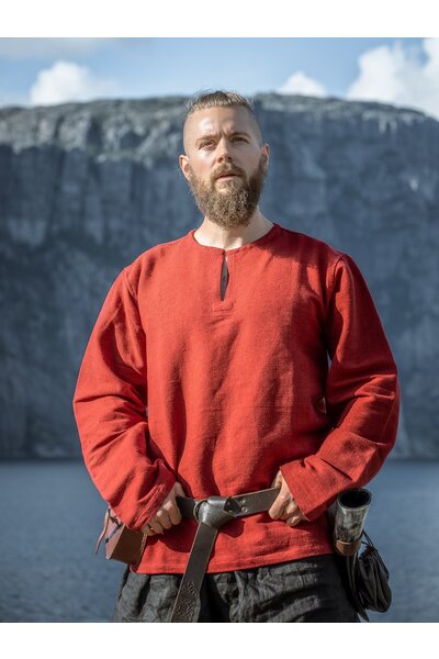 Túnica vikinga Hans, rojo - Celtic Webmerchant