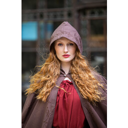 Cloak Medieval Erna, Brown - Celtic Webmerchant