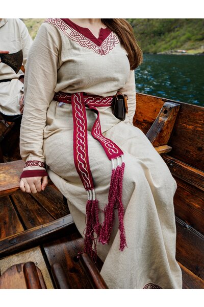 Wikingergürtel Elina, rot - Celtic Webmerchant