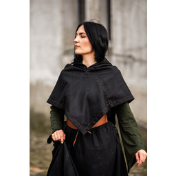 Skjoldehamm hood Halfdan, black - Celtic Webmerchant