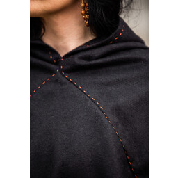 Skjoldehamm hood Halfdan, black - Celtic Webmerchant