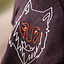 Skjoldehamm Hood Halfdan con Wolf, Brown - Celtic Webmerchant