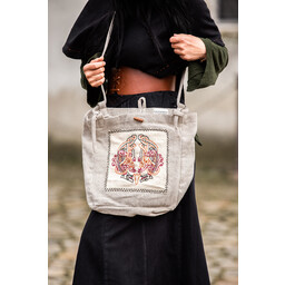 Embroidered viking bag Urnes with herringbone pattern - Celtic Webmerchant