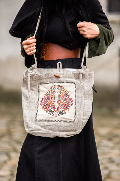 Sac viking brodé Urnes avec motif de chevrons - Celtic Webmerchant