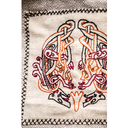 Broderad vikingväska urnes med sillbensmönster - Celtic Webmerchant