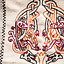 Bolso vikingo bordado Urnes con patrón de espiga en espiga - Celtic Webmerchant