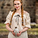 Leonardo Carbone Middelalderlig bluse Amelia, naturlig - Celtic Webmerchant