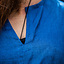 Túnica vikinga de lino halvar, azul - Celtic Webmerchant