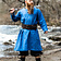 Leonardo Carbone Viking tunic linen Halvar, blue - Celtic Webmerchant