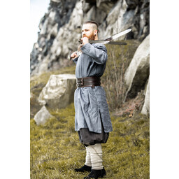 Viking tuniek Halvar linnen, blauw-grijs - Celtic Webmerchant