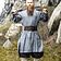 Leonardo Carbone Viking tunique en lin halvar, bleu-gris - Celtic Webmerchant