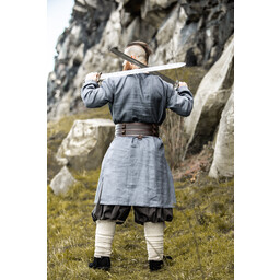 Viking tunic linen Halvar, blue-grey - Celtic Webmerchant