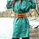 Leonardo Carbone Viking tunic linen Halvar, green - Celtic Webmerchant