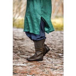 Viking tunic linen Halvar, green - Celtic Webmerchant