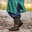 Viking tunic linen Halvar, green - Celtic Webmerchant